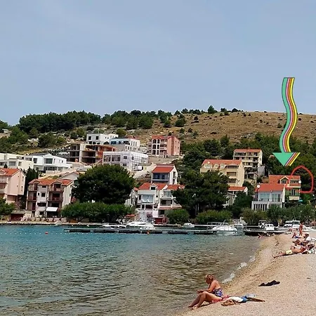 In Zaboric With Sea View, Balcony, Air Conditioning, Wifi 5177-4